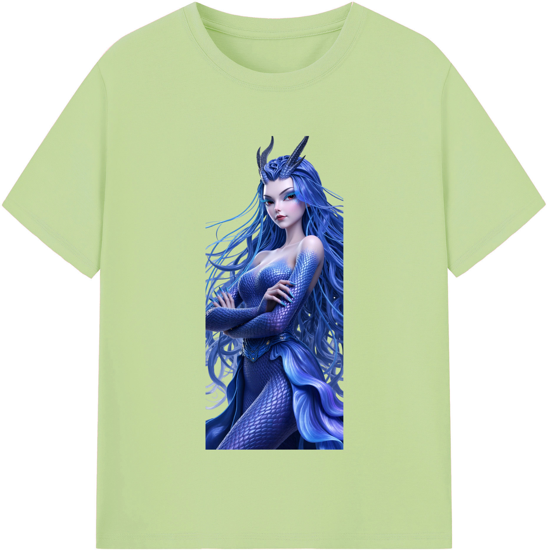 （画像用） Ne Zha 2 ナタ 魔童の大暴れ 綿100％半袖Tシャツ（フロントプリント）